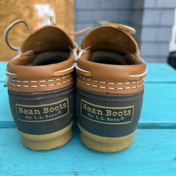 LL Bean Women's Duck Boots Shoes Size 6 M Brown Low Top Rain Waterproof - Picture 6 of 7